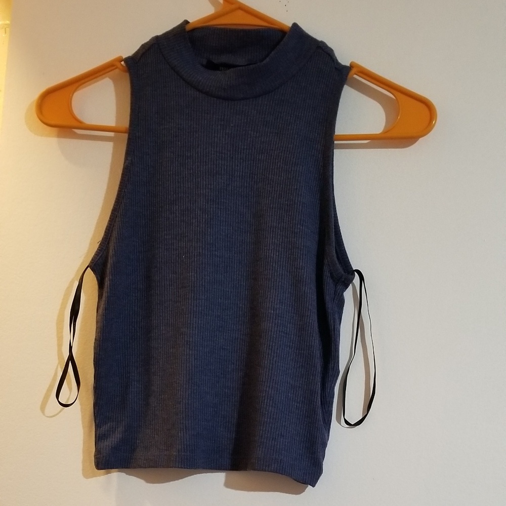 Blue Crop Top